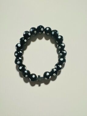 Hematite cross contadiodju bracelet made by EvileyebyMaria